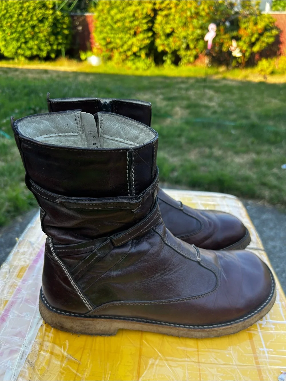 Angulus by Nilo  Women’s Brown Leather Full Zip Boots Size 39X